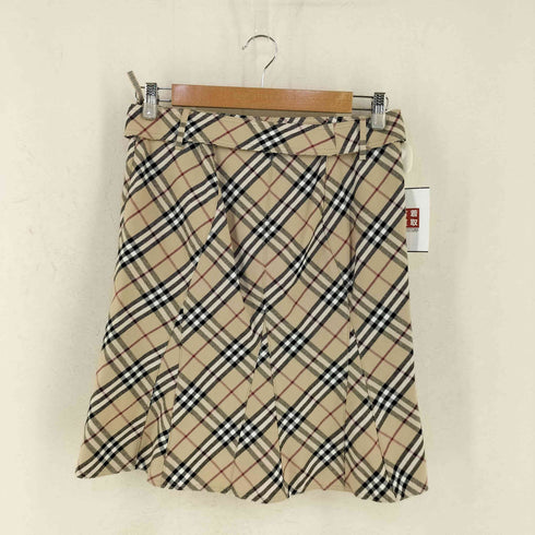 バーバリーブルーレーベル BURBERRY BLUE LABEL ノバチェック ベルテッドスカート レディース JPN:38