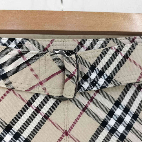 バーバリーブルーレーベル BURBERRY BLUE LABEL ノバチェック ベルテッドスカート レディース JPN:38
