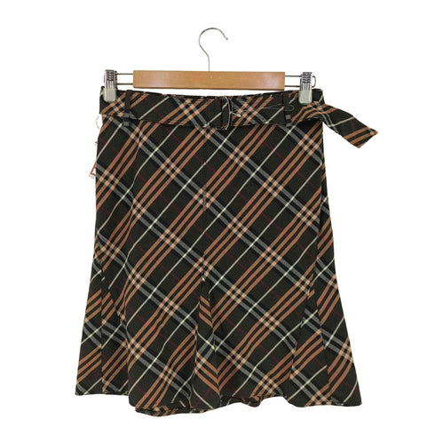 バーバリーブルーレーベル BURBERRY BLUE LABEL ノバチェック ベルテッドスカート レディース JPN:38