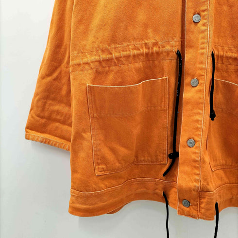 CORNICHE 90S 先染め フーデット デニム ハーフコート メンズ import:XL