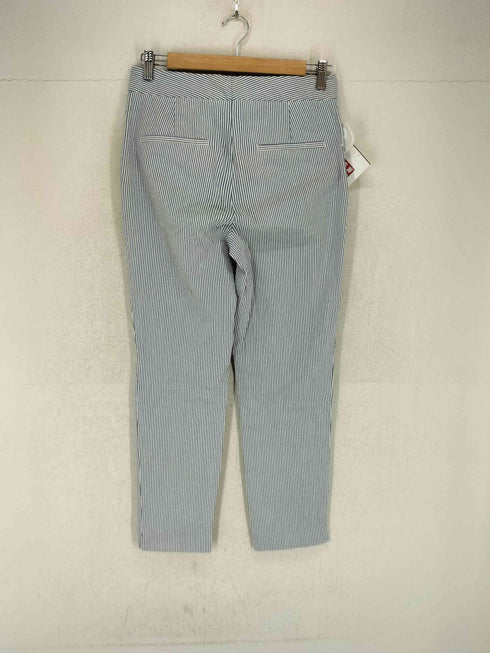 ザラ ZARA シアサッカーストライプスラックス レディース MEX 26