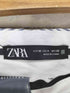 ザラ ZARA シアサッカーストライプスラックス レディース MEX 26