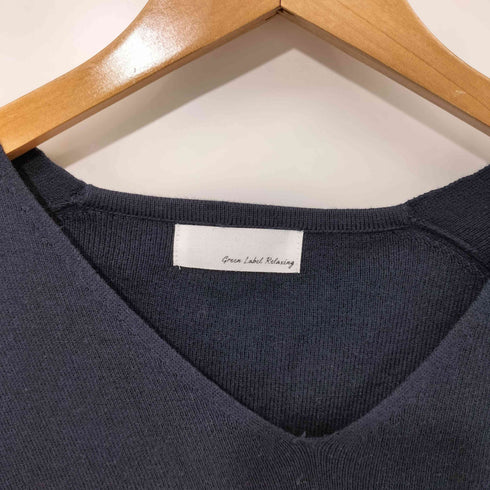 ユナイテッドアローズグリーンレーベルリラクシング UNITED ARROWS green label relaxing L/S カシミヤ混ワンピース レディース