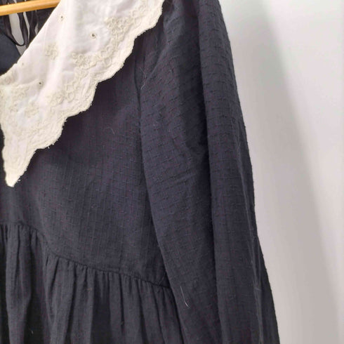 ザラ ZARA ピーターパンカラー ショート丈ワンピース レディース import:L