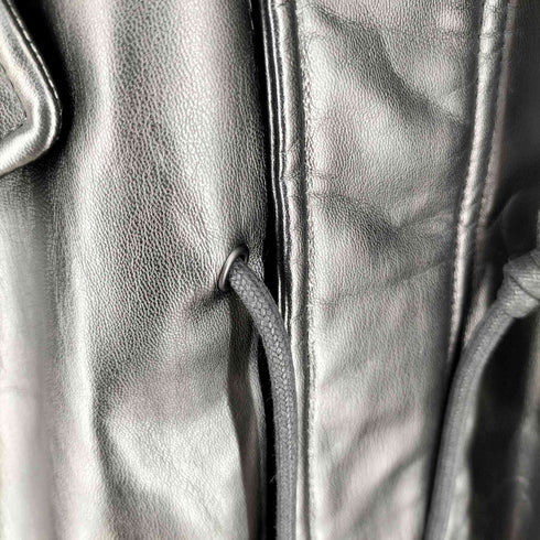 ザラ ZARA フェイクレザーロングコート レディース import:L
