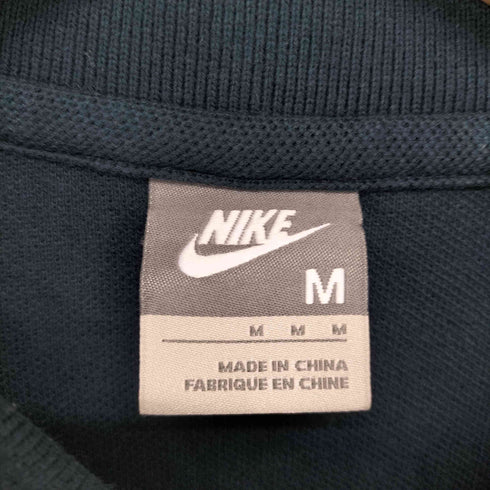 ナイキ NIKE 00s スウォッシュ刺繍ポロシャツ メンズ M