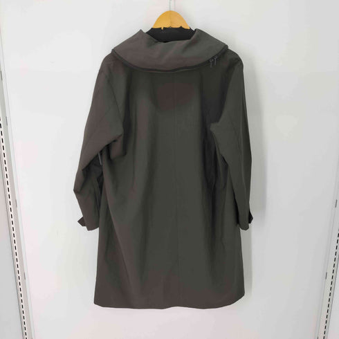 イッセイミヤケホワイトレーベル ISSEY MIYAKE WHITE LABEL ロールアップ式 比翼 ポリエステルコート レディース JPN:3
