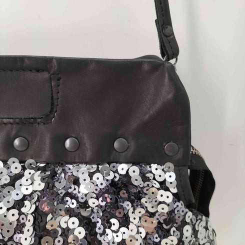delle cose 2WAY スパンコール レザーショルダーバッグ import レディース