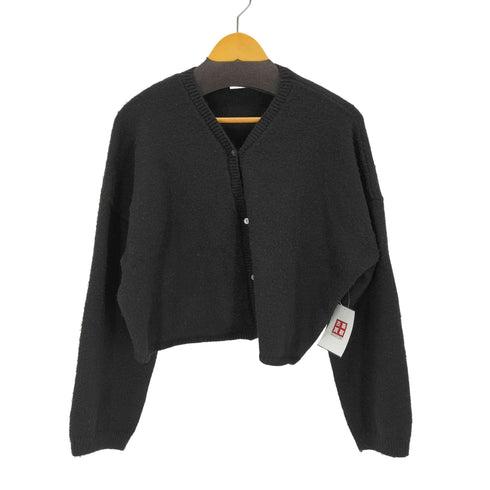 マウジー moussy CROP KNIT BUTTON UP カーディガン レディース FREE