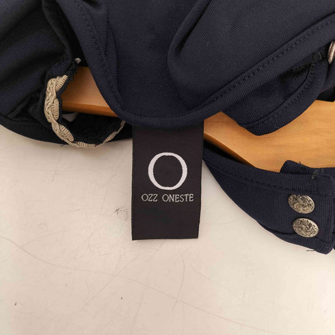 オッズオネスト OZZ ONESTE 花柄 レース ネックベルト アシメトリ ノースリーブ ブラウス レディース