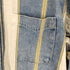 ザラ ZARA RELAXED FIT デニム切替L/Sストライプシャツ メンズ JPN:XL