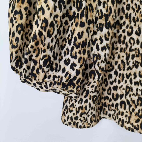 ザラ ZARA ZW COLLECTION アニマルプリント ヒョウ ブラウス レディース import:M