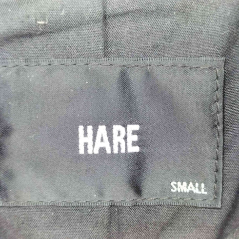 ハレ HARE 羊革ノーカラーシングルライダースジャケット メンズ JPN:S