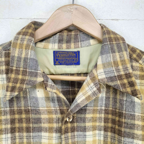 ペンドルトン PENDLETON 70s~80s USA製 L/S オンブレ ボードシャツ メンズ L