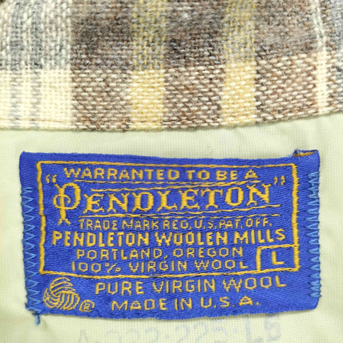 ペンドルトン PENDLETON 70s~80s USA製 L/S オンブレ ボードシャツ メンズ L