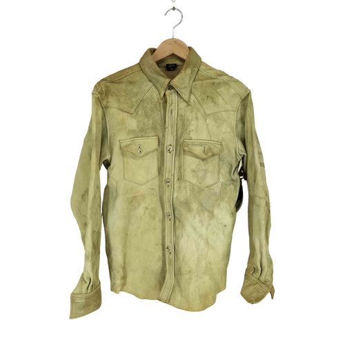 Red Moon 日本製 deer skin レザーシャツ メンズ L