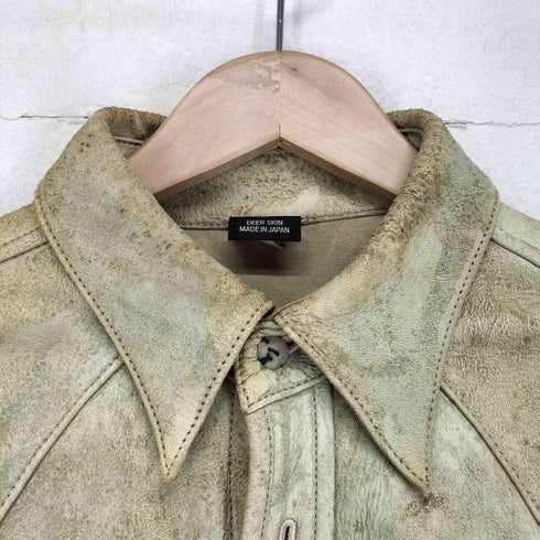 Red Moon 日本製 deer skin レザーシャツ メンズ L