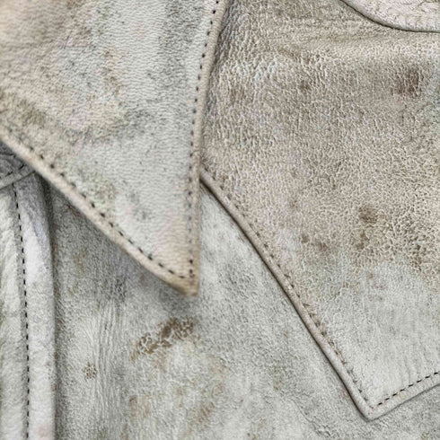 Red Moon 日本製 deer skin レザーシャツ メンズ L