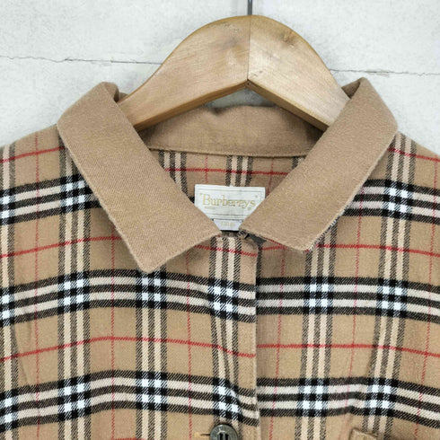 バーバリーズ BURBERRYS ノバチェック開襟シャツ レディース import:L