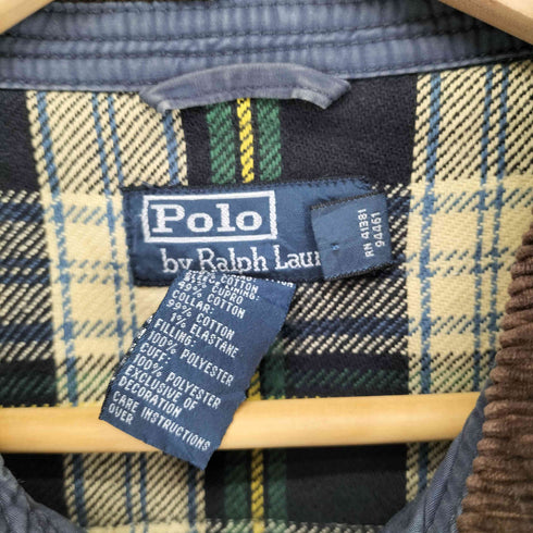 ポロバイラルフローレン Polo by RALPH LAUREN TALONジップ 裏地チェック襟コーデュロイスイングトップジャケット メンズ XXL