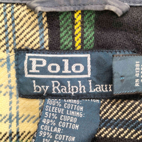 ポロバイラルフローレン Polo by RALPH LAUREN TALONジップ 裏地チェック襟コーデュロイスイングトップジャケット メンズ XXL