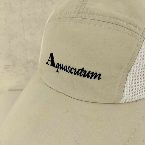アクアスキュータム AQUASCUTUM ロングビルキャンプキャップ メンズ