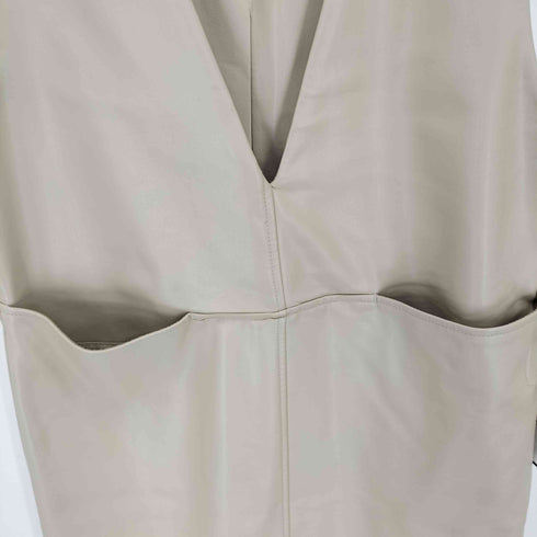 スタイルミキサー STYLEMIXER フェイクレザーVカットワンピース レディース JPN:S