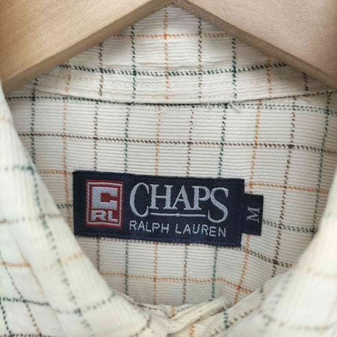 チャップスラルフローレン CHAPS RALPH LAUREN チェック柄コーデュロイBDシャツ メンズ M