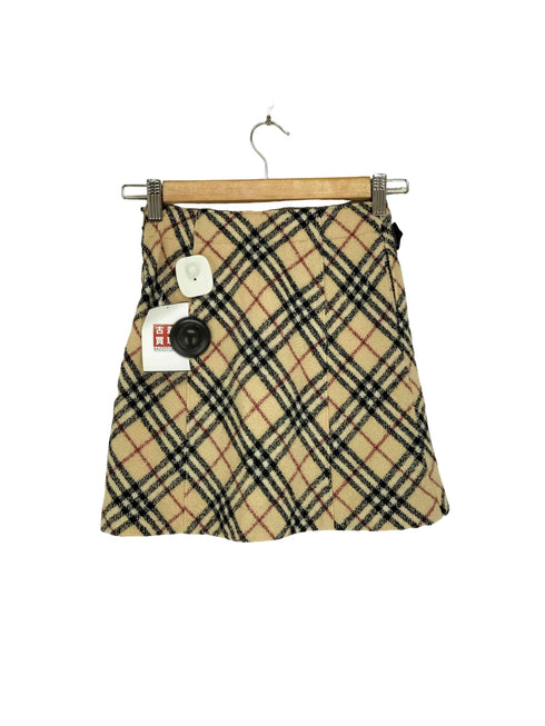 バーバリーロンドン BURBERRY LONDON ノバチェックウールミニスカート レディース