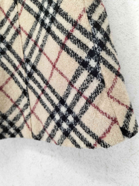 バーバリーロンドン BURBERRY LONDON ノバチェックウールミニスカート レディース