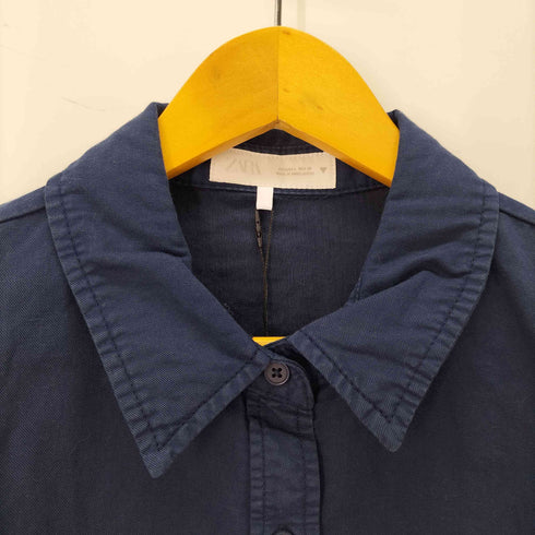 ザラ ZARA リネンコットンシャツ レディース import:L