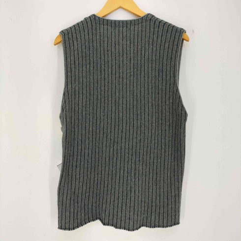 バナナリパブリック BANANA REPUBLIC 90s 白タグ シルク混 ストライプ ニットベスト メンズ import:S