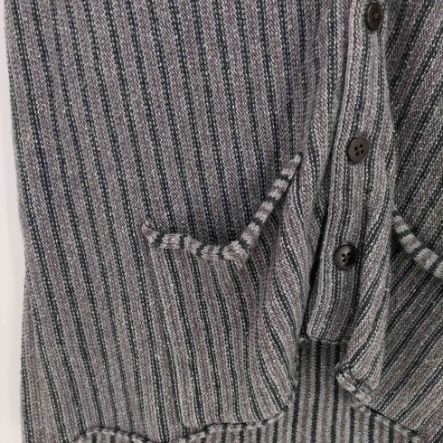 バナナリパブリック BANANA REPUBLIC 90s 白タグ シルク混 ストライプ ニットベスト メンズ import:S