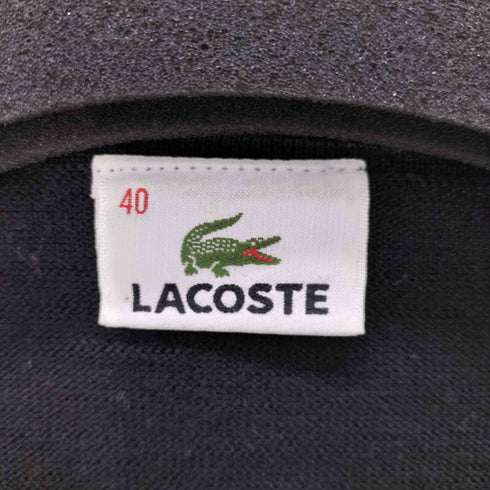ラコステ LACOSTE アーガイル柄 Vネックウールニット レディース 40