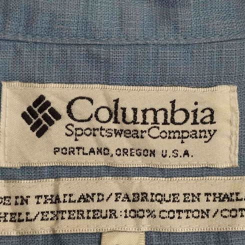 コロンビア Columbia 90s 旧タグ USA製 オープンカラーシャツ メンズ import:M