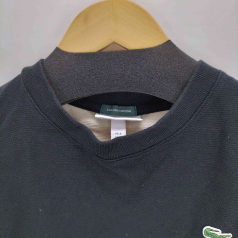ラコステ LACOSTE EXCLUSIVE EDITION ワンポイントロゴ 鹿の子L/Sカットソー レディース import:S