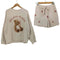ジェラートピケ gelato pique 24AW GOOD NIGHT BEAR JQD プルオーバー + スター柄 ショートパンツ レディース
