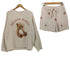 ジェラートピケ gelato pique 24AW GOOD NIGHT BEAR JQD プルオーバー + スター柄 ショートパンツ レディース