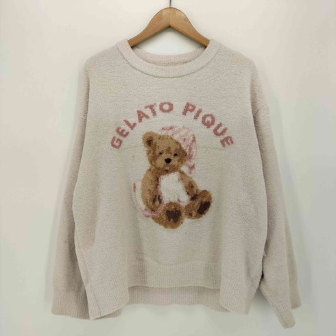 ジェラートピケ gelato pique 24AW GOOD NIGHT BEAR JQD プルオーバー + スター柄 ショートパンツ レディース