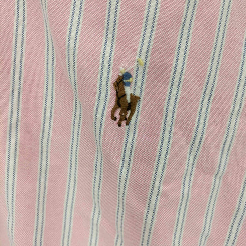 ラルフローレン RALPH LAUREN CUSTOM FIT スモールポニー刺繍L/Sストライプシャツ メンズ JPN:M