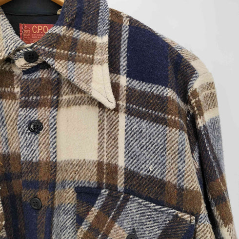 シアーズ Sears 70s チェック KINGS ROAD C.P.O.ジャケット メンズ import:M