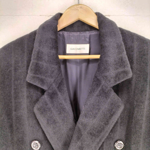 GIACOMETTI ストライプカシミヤ混トレンチコート メンズ 9号