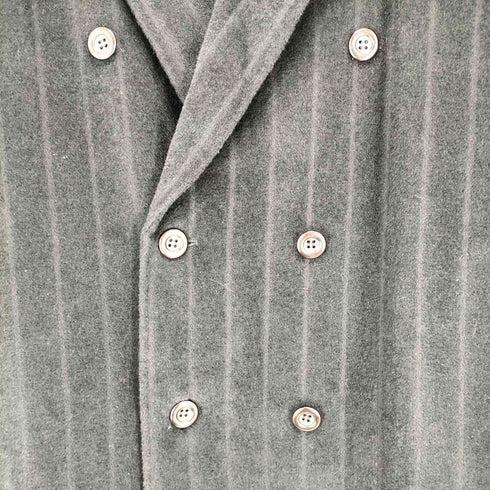 GIACOMETTI ストライプカシミヤ混トレンチコート メンズ 9号