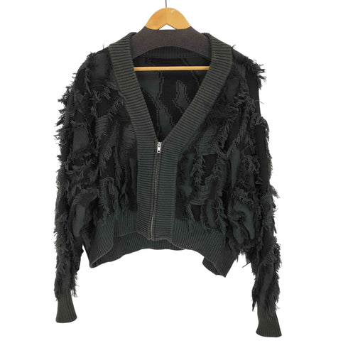 スライ SLY JQ FRINGE ZIP UP SHORT カーディガン レディース FREE
