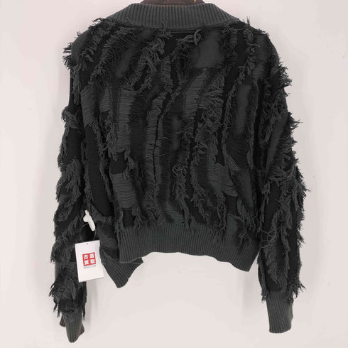 スライ SLY JQ FRINGE ZIP UP SHORT カーディガン レディース FREE