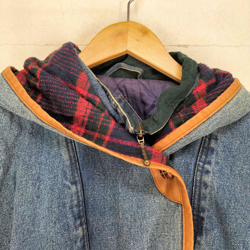 ROCK CREEK フェイクレイヤードショールカラージップデニムジャケット レディース L