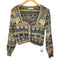 ザラ ZARA ジャガードニットカーディガン レディース import:S
