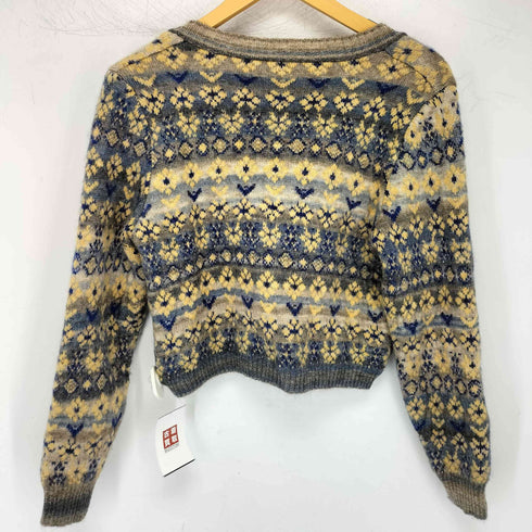 ザラ ZARA ジャガードニットカーディガン レディース import:S