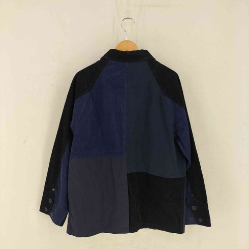 TOBILA ミックス コーデュロイ パッチワーク カバーオール ジャケット レディース JPN:M