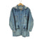 JORDACHE デニムフーディージャケット メンズ M